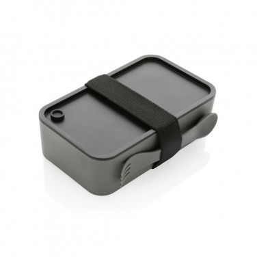 Logotrade promotional gift image of: GRS recycled PP lunch box with spork